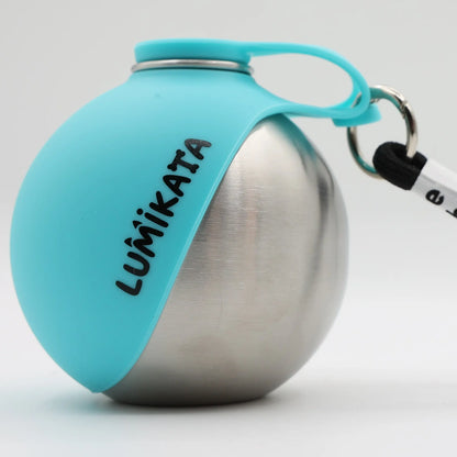 Lumikata 2-In-1 Portable Dog Water Bottle & Foldable Bowl - Leak-Proof Stainless Steel for Small Dogs - Ideal for Walks & Feedings!