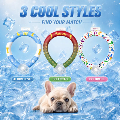 Reusable Cooling Collar for Dogs – Comfortable Summer Cooling Neck Wrap