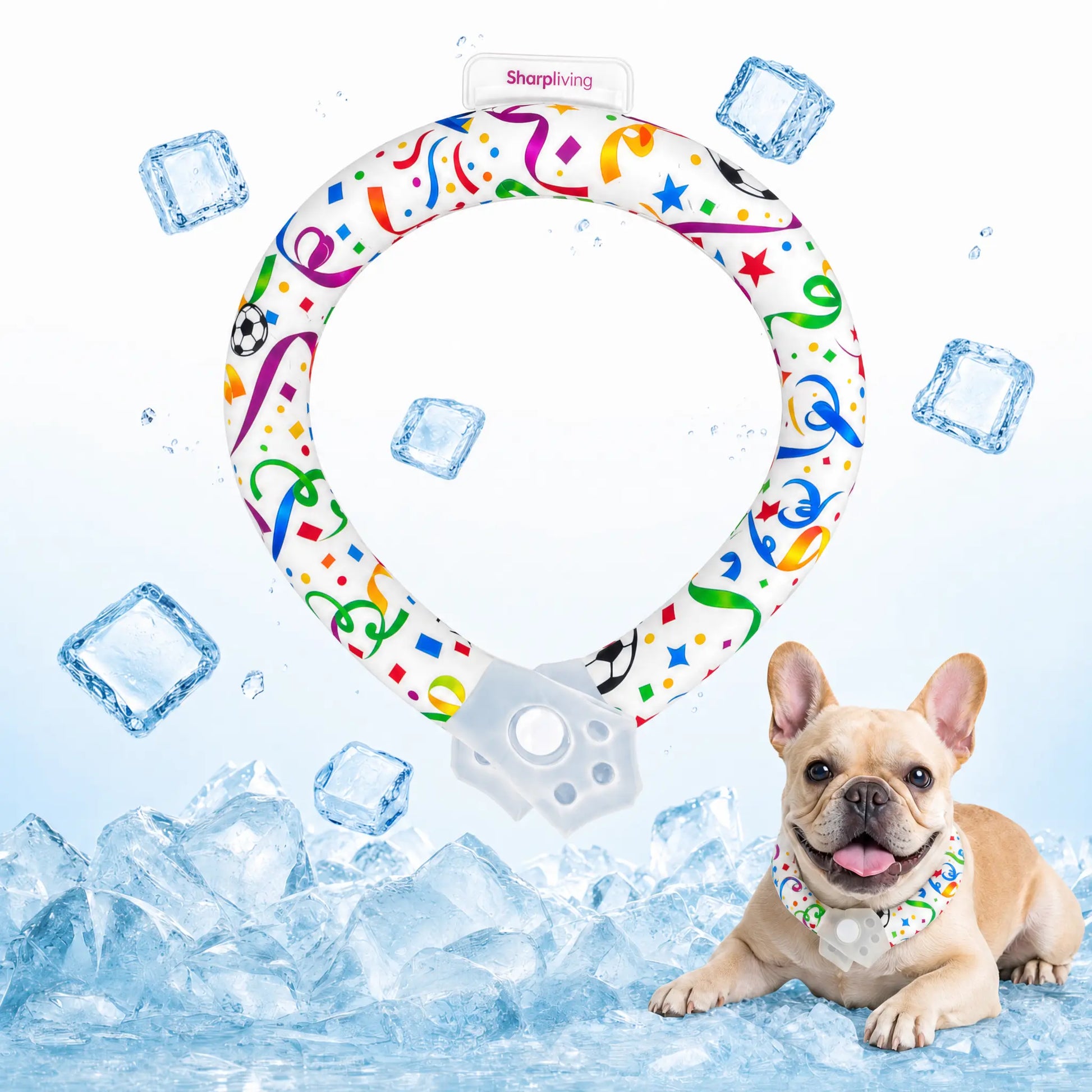 Reusable Cooling Collar for Dogs – Comfortable Summer Cooling Neck Wrap