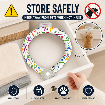 Reusable Cooling Collar for Dogs – Comfortable Summer Cooling Neck Wrap